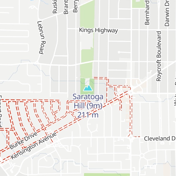 Map of Saratoga Hill (9m)