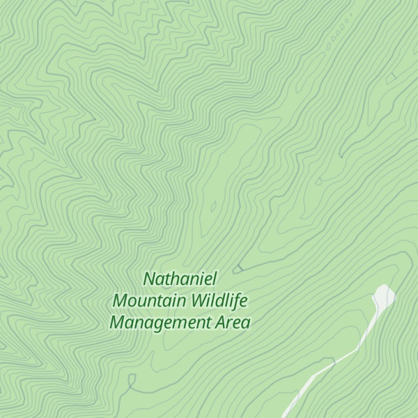 Map of Nathaniel Mountain