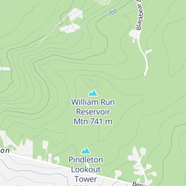 Map of William Run Reservoir Mtn