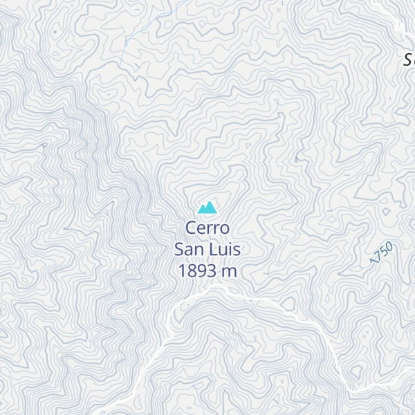 Map of Cerro San Luis