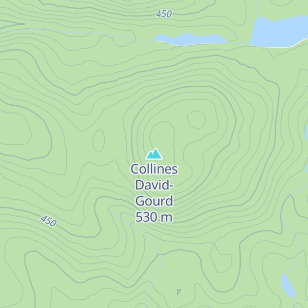 Map of Collines David-Gourd