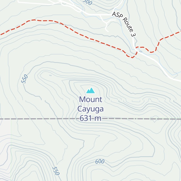 Map of Mount Cayuga
