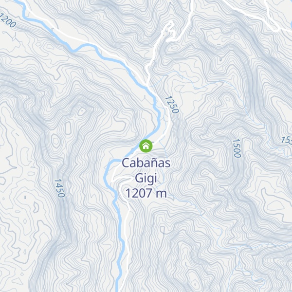 Map of Cabañas Gigi