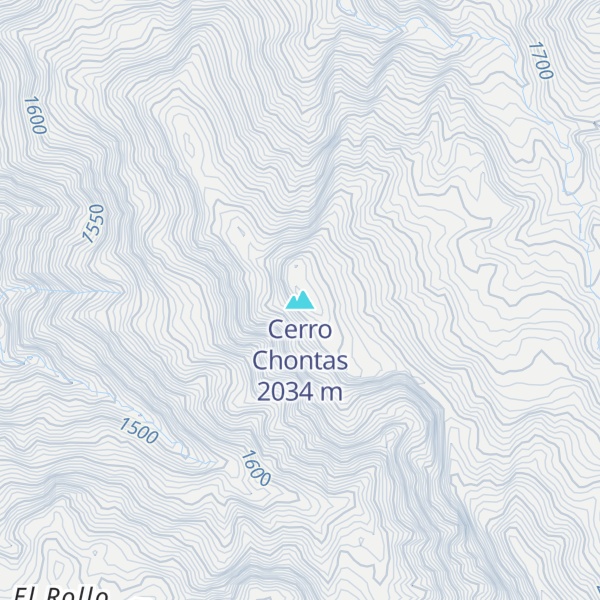 Map of Cerro Chontas