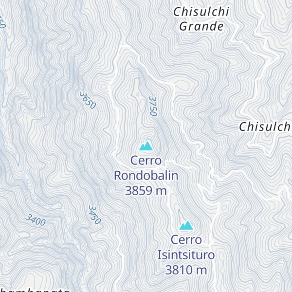 Map of Cerro Rondobalin