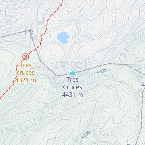 Map of Tres Cruces