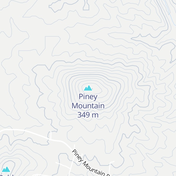 Map of Piney Mountain