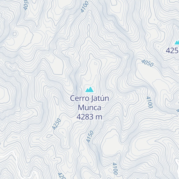 Map of Cerro Jatún Munca