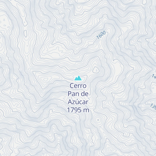 Map of Cerro Pan de Azúcar