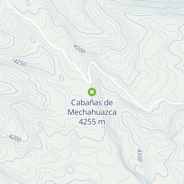 Map of Cabañas de Mechahuazca