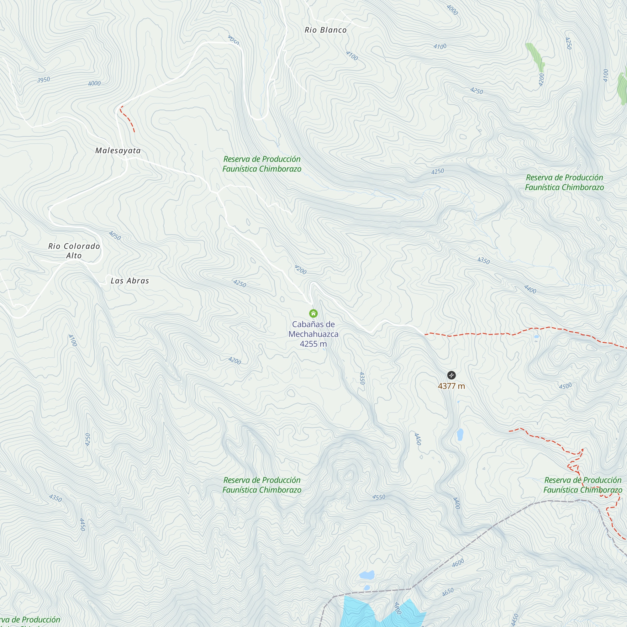 Cabañas de Mechahuazca map