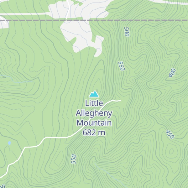 Map of Little Allegheny Mountain