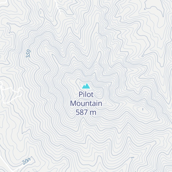 Map of Pilot Mountain