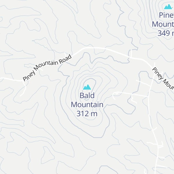 Map of Bald Mountain