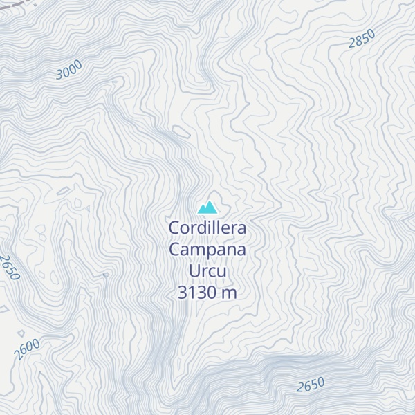 Map of Cordillera Campana Urcu