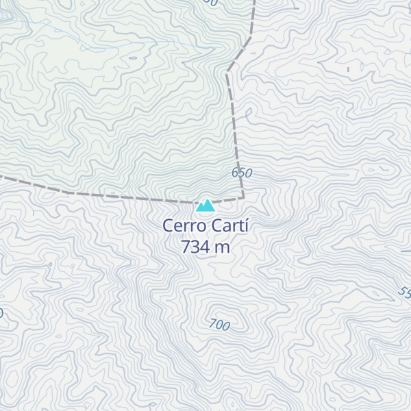 Map of Cerro Cartí