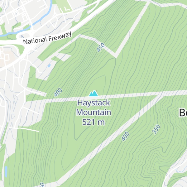 Map of Haystack Mountain