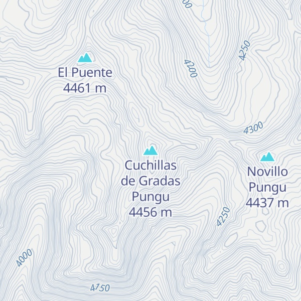 Map of Cuchillas de Gradas Pungu