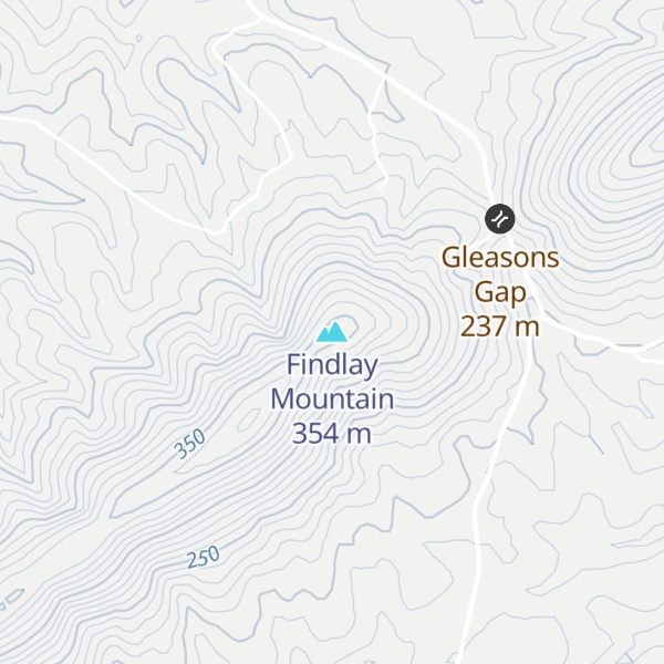 Map of Findlay Mountain