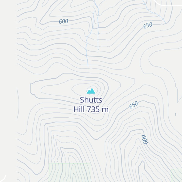 Map of Shutts Hill