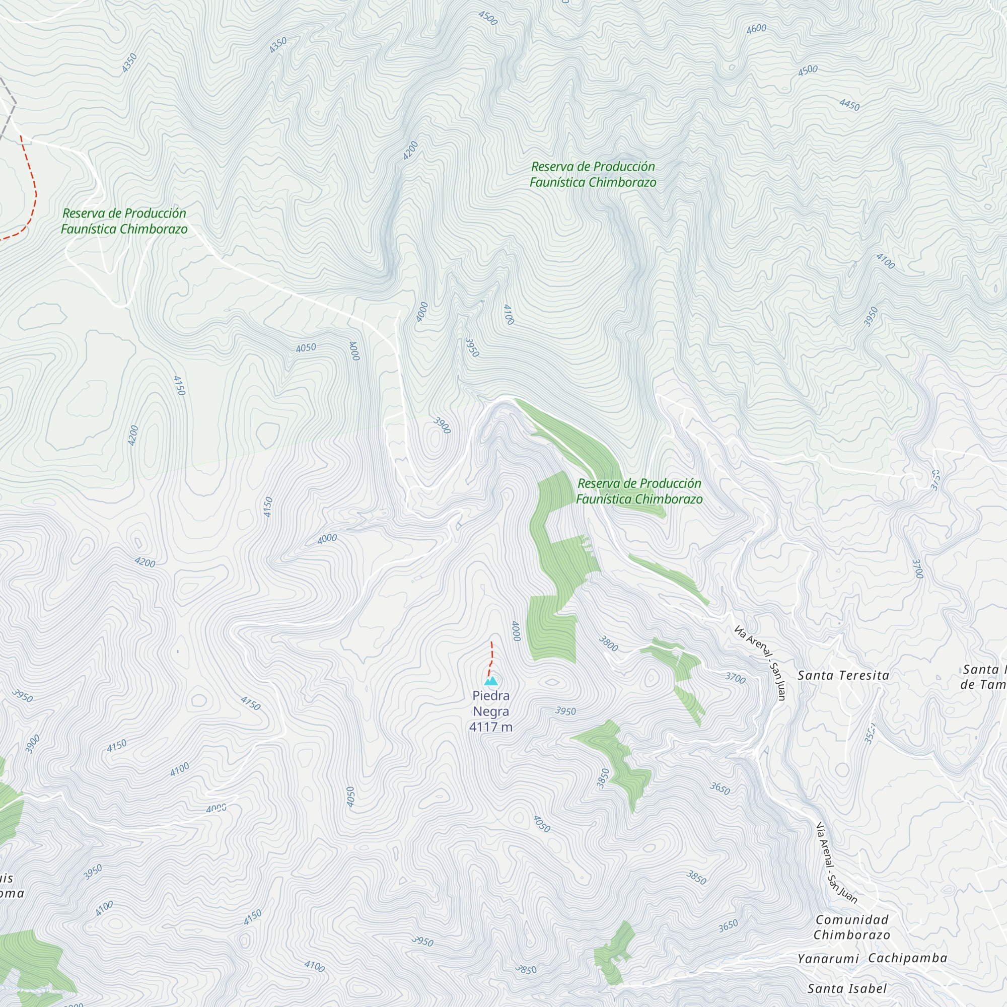 Cabaña Peña Brava map