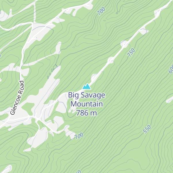 Map of Big Savage Mountain