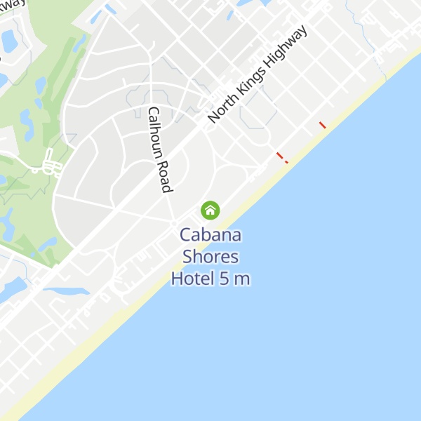 Map of Cabana Shores Hotel