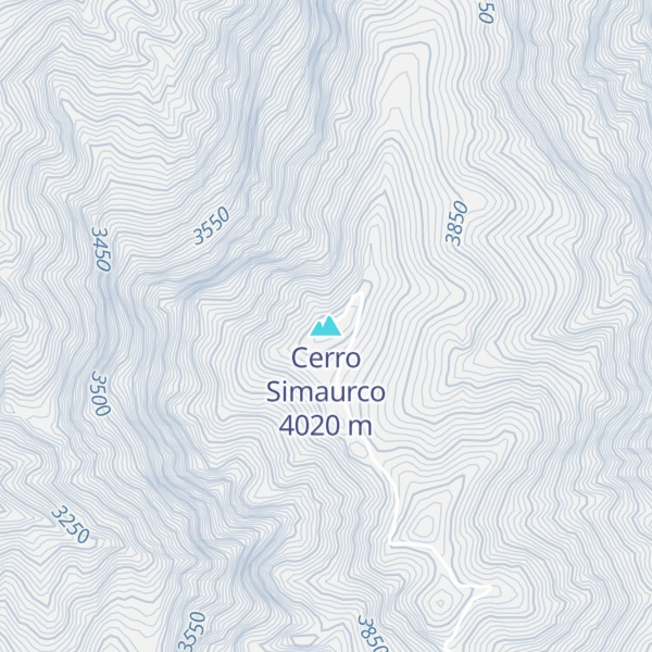 Map of Cerro Simaurco
