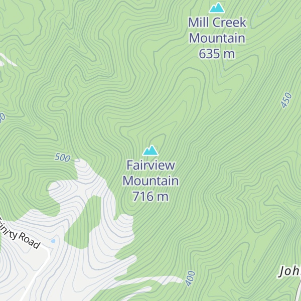 Map of Fairview Mountain