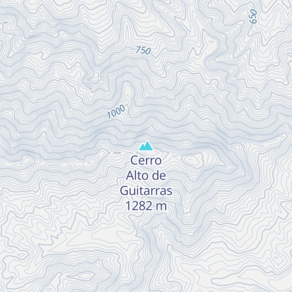 Map of Cerro Alto de Guitarras
