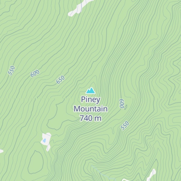 Map of Piney Mountain