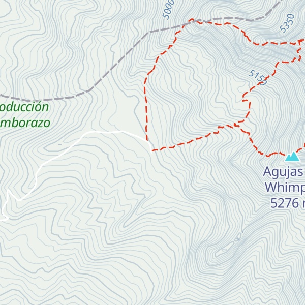 Map of Refugio Carrel