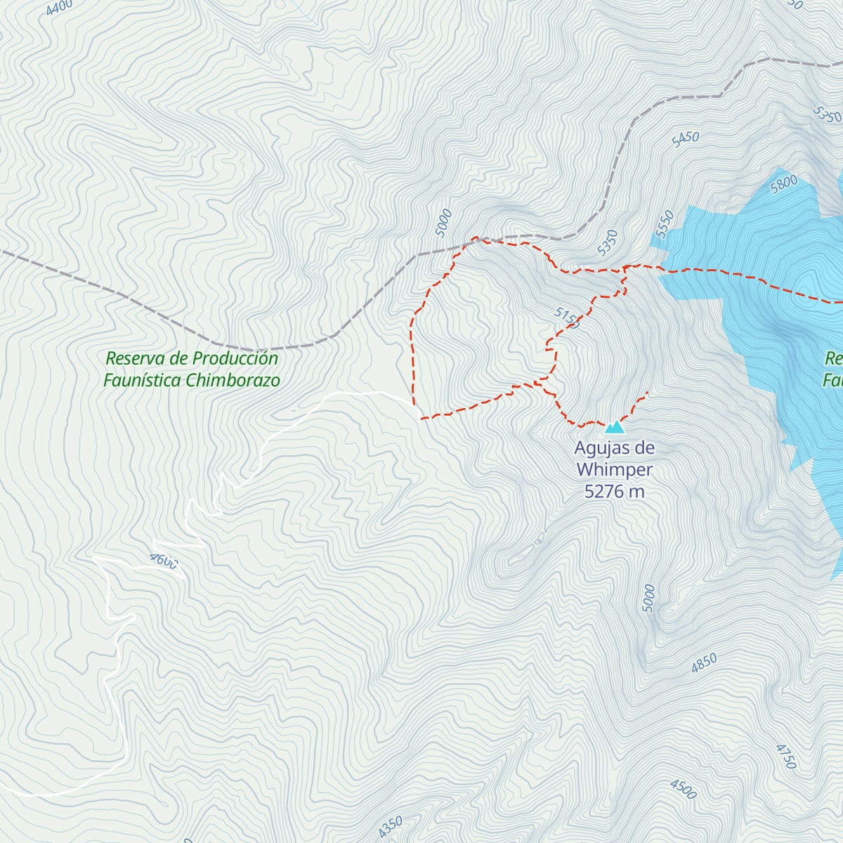 Refugio Carrel map