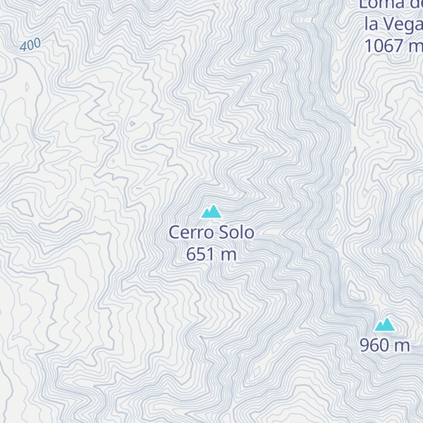 Map of Cerro Solo