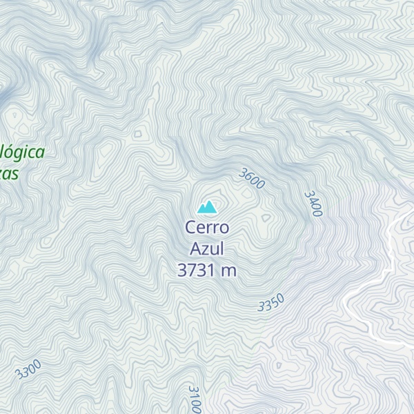 Map of Cerro Azul