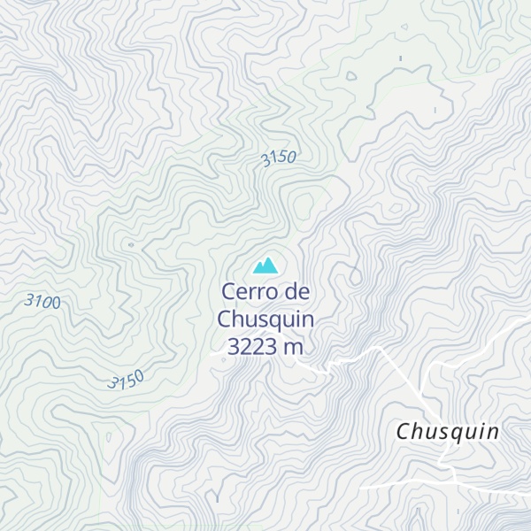 Map of Cerro de Chusquin