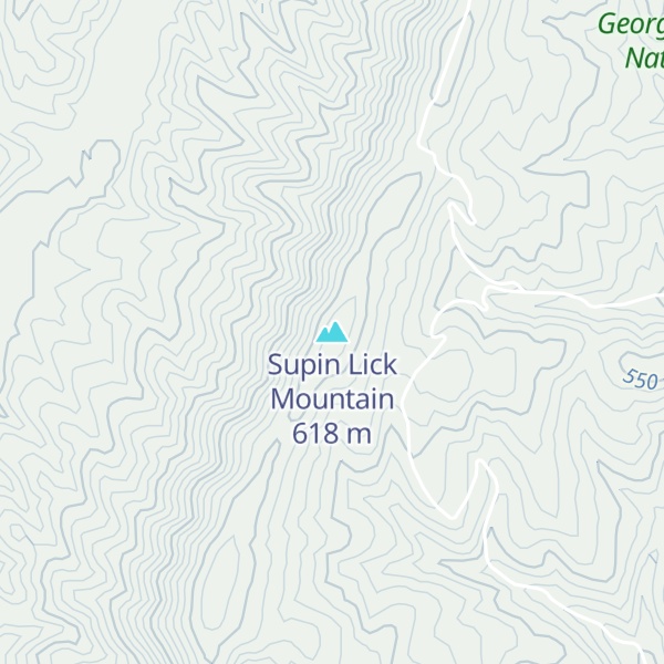 Map of Supin Lick Mountain