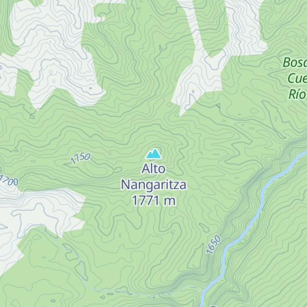 Map of Alto Nangaritza