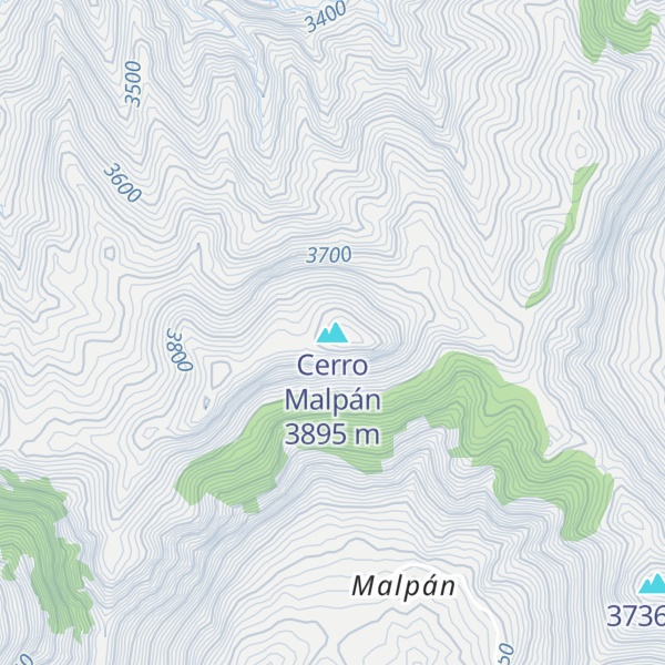 Map of Cerro Malpán