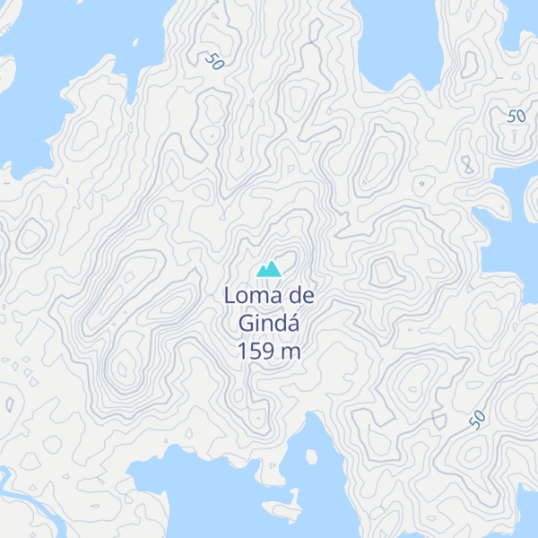 Map of Loma de Gindá