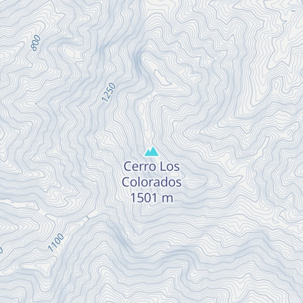 Map of Cerro Los Colorados