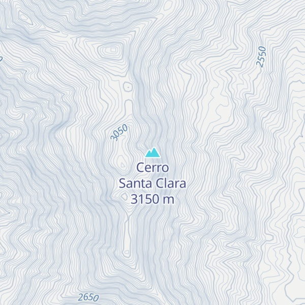 Map of Cerro Santa Clara