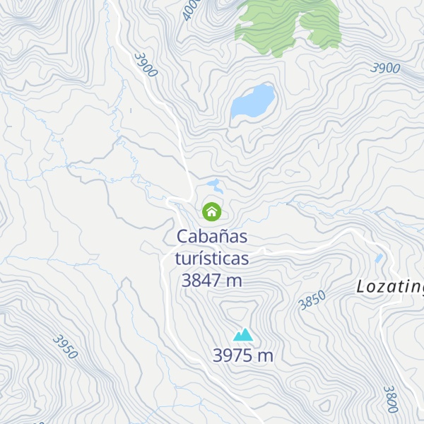 Map of Cabañas turísticas
