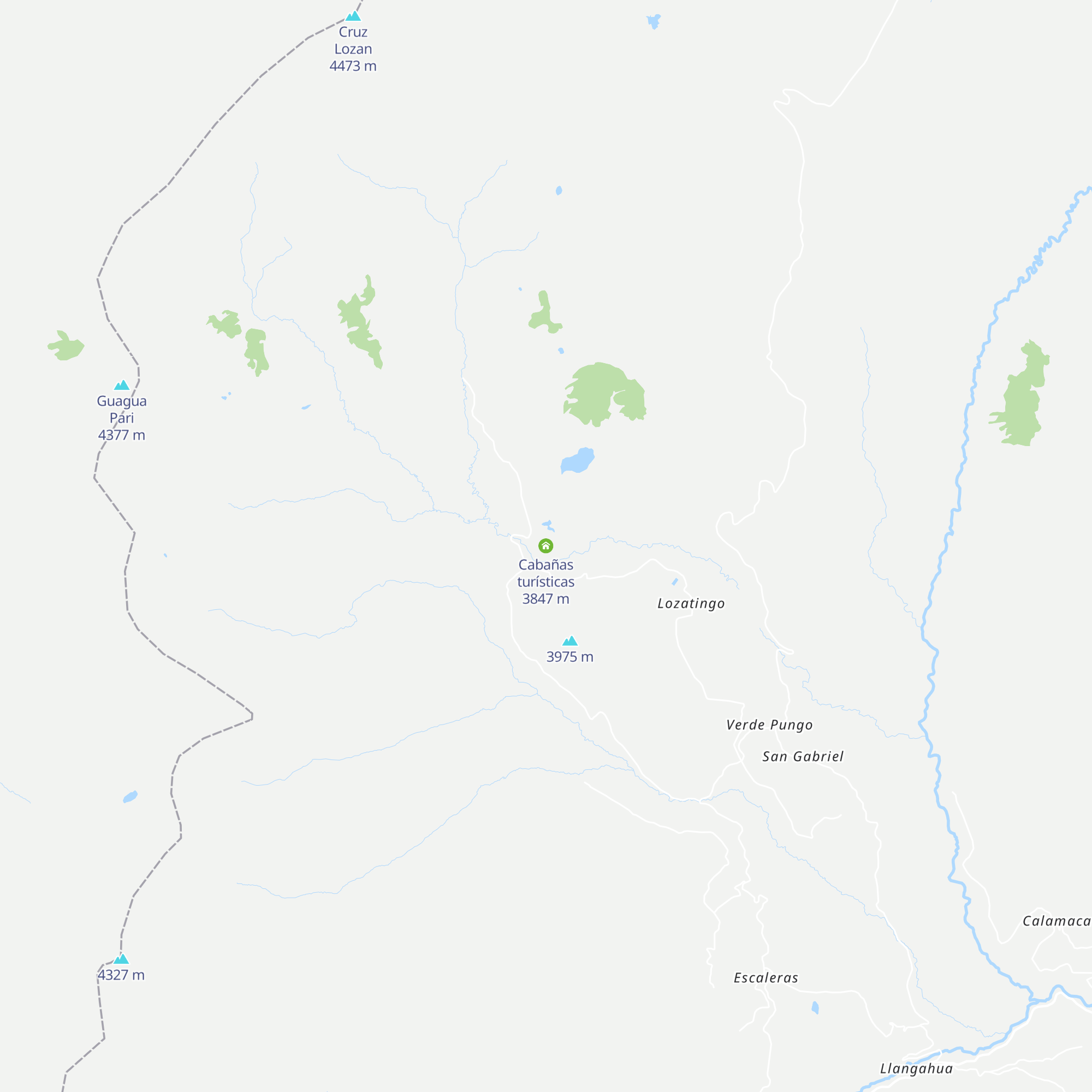 Cabañas turísticas map