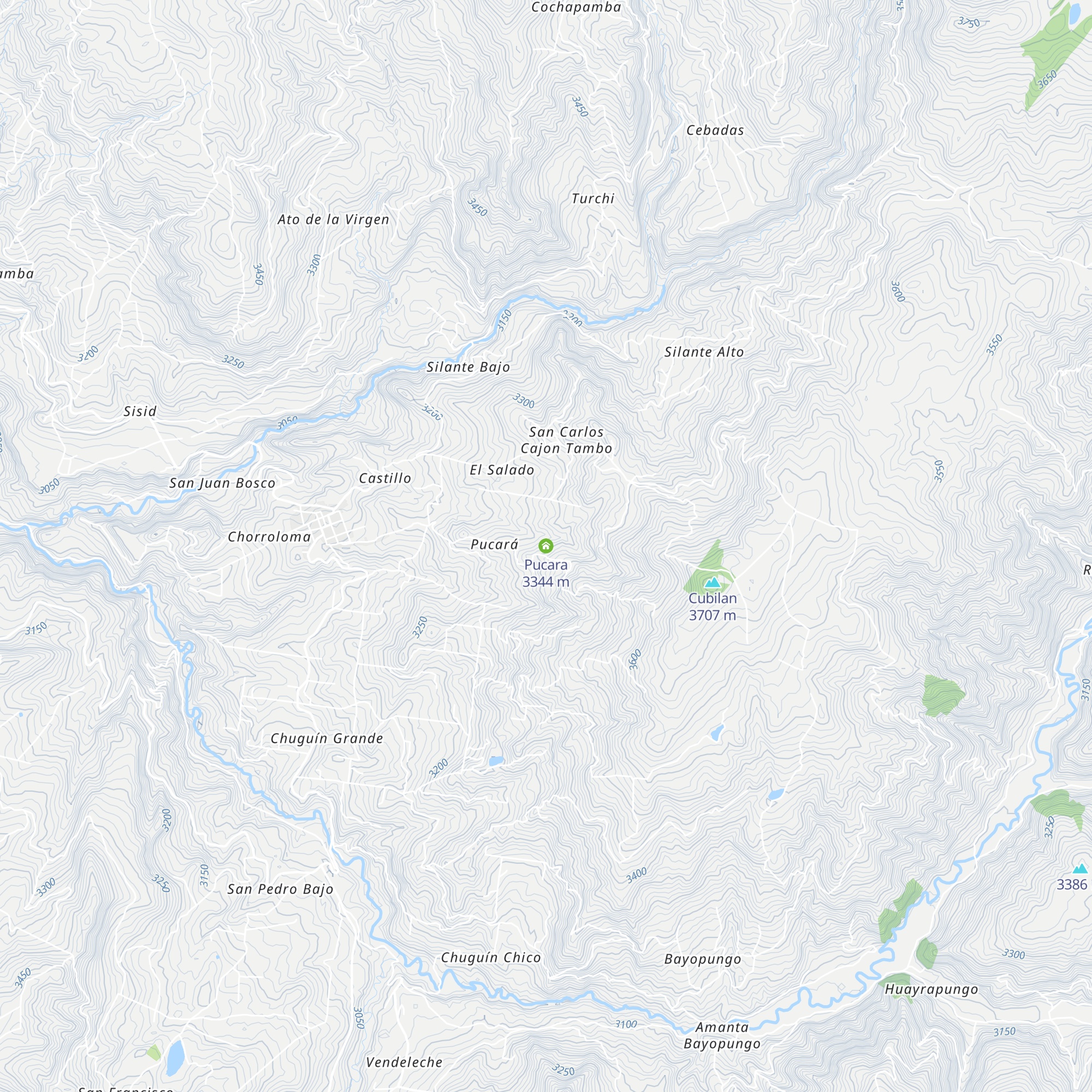Pucara map