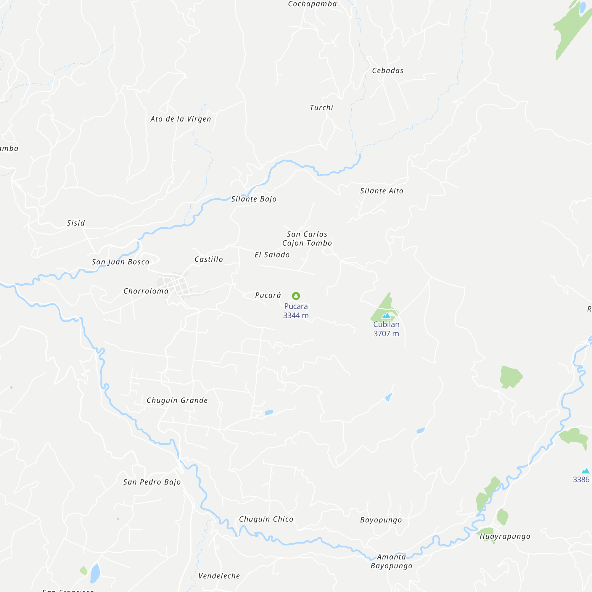 Pucara map