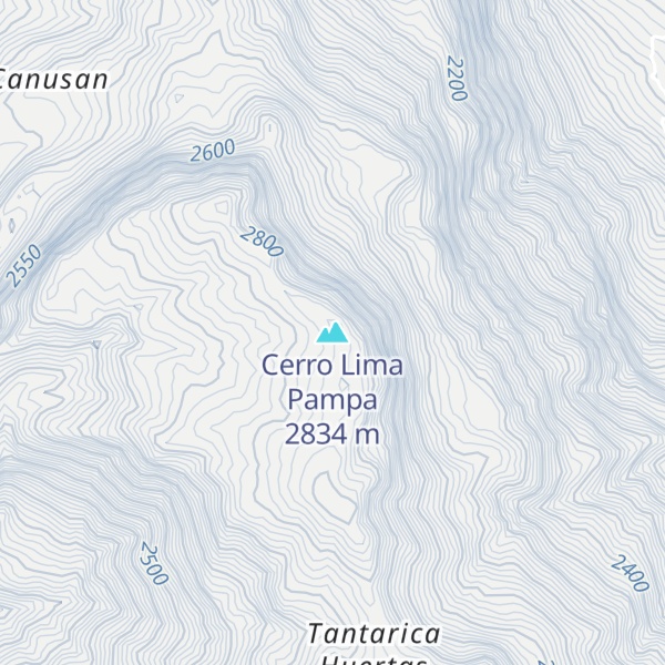 Map of Cerro Lima Pampa