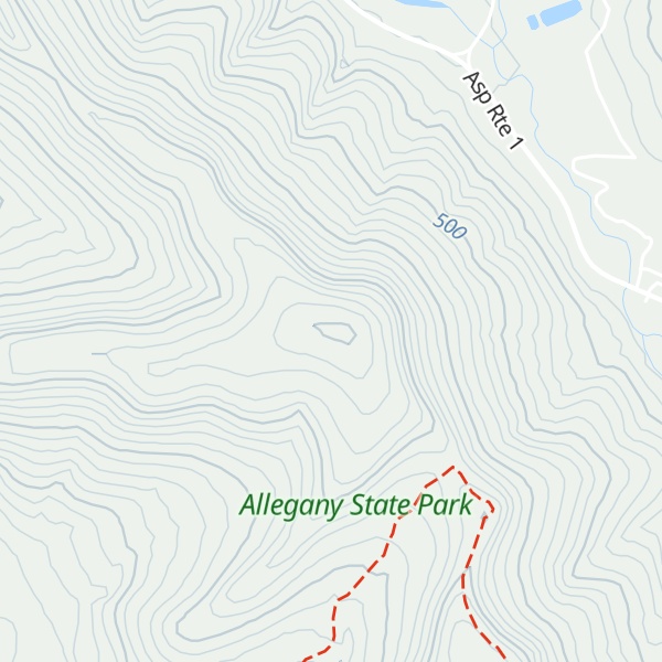 Map of Mount Tuscarora