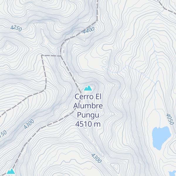 Map of Cerro El Alumbre Pungu