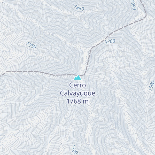 Map of Cerro Calvayuque